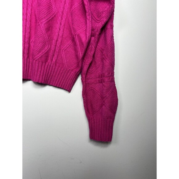 NWT TRUTH by Republic Woman’s Long Sleeve Turtleneck Sweater Top Berry Pink XL - Picture 3 of 6